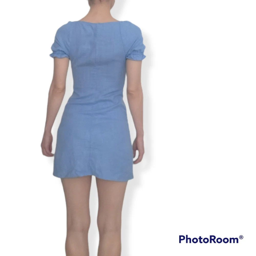 STAUD Blue Mini Dress - Picture 3 of 11